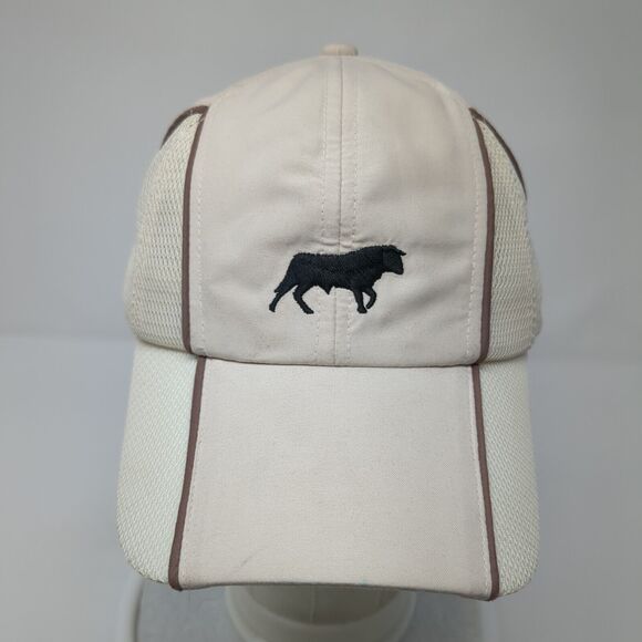 Gabriel Feliu Pedro SL Strapback Hat Tan 57cm Adjustable Embroidered Breathable - Picture 2 of 10